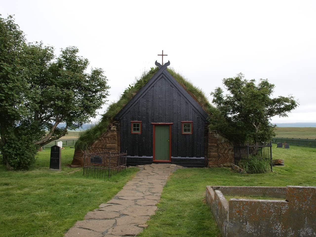 Vidimyrarkirkja Turf Church in Skagafjordur